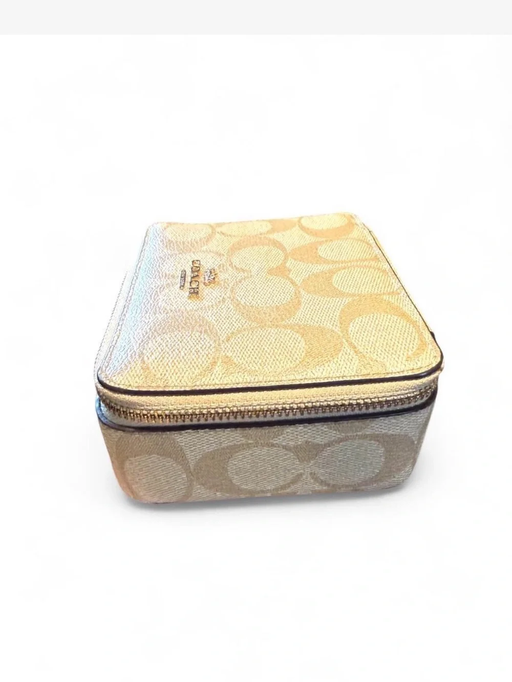 Coach Jewelry Box in Signature Canvas